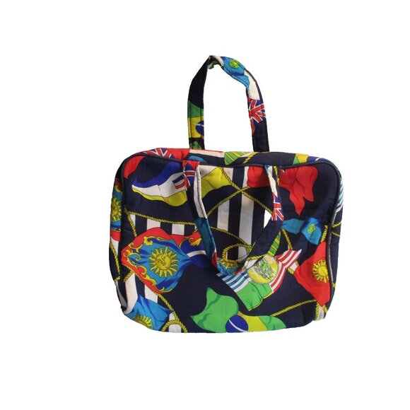 *Vintage Leslie Fay Accessories TOILETRIES Cosmetic Bag Travel Kit Floral - Picture 1 of 5